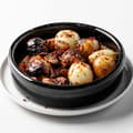 Zwiebel und Knoblauch von der Glut